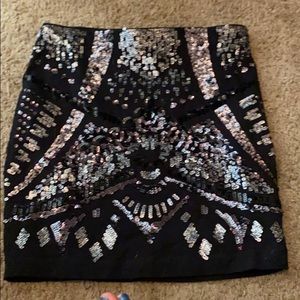 Express sequined skirt